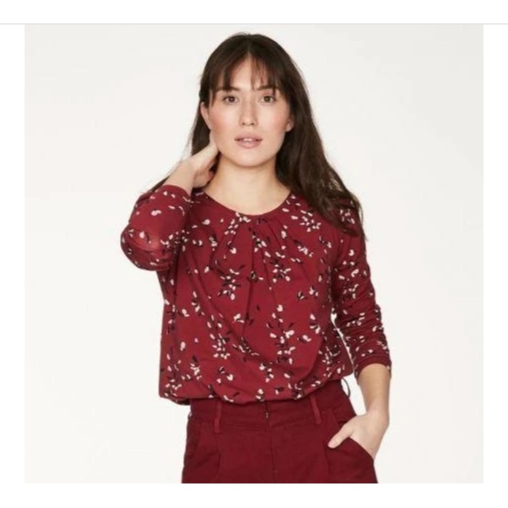 Thought uk sustainable bamboo Enid floral top new